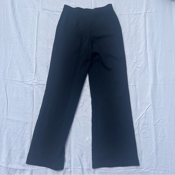 Black pin stripe wide leg pants - Picture 4 of 4